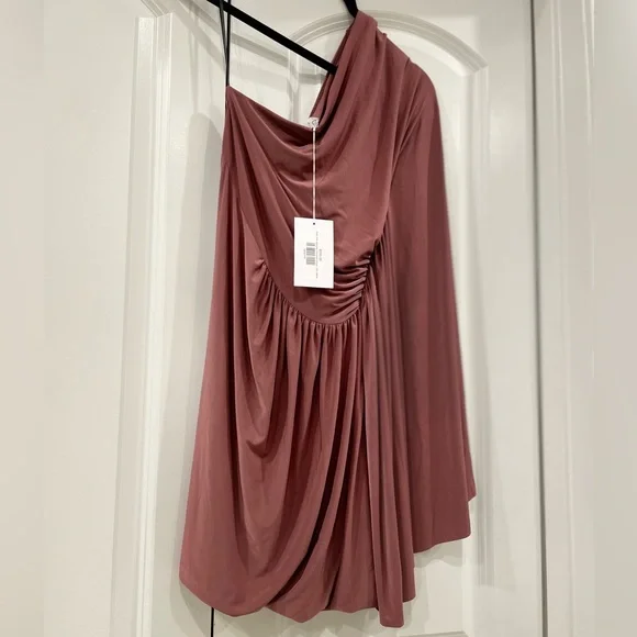 Misa Los Angeles One Shoulder Parveneh Dress In Brick - Picture 5 of 7